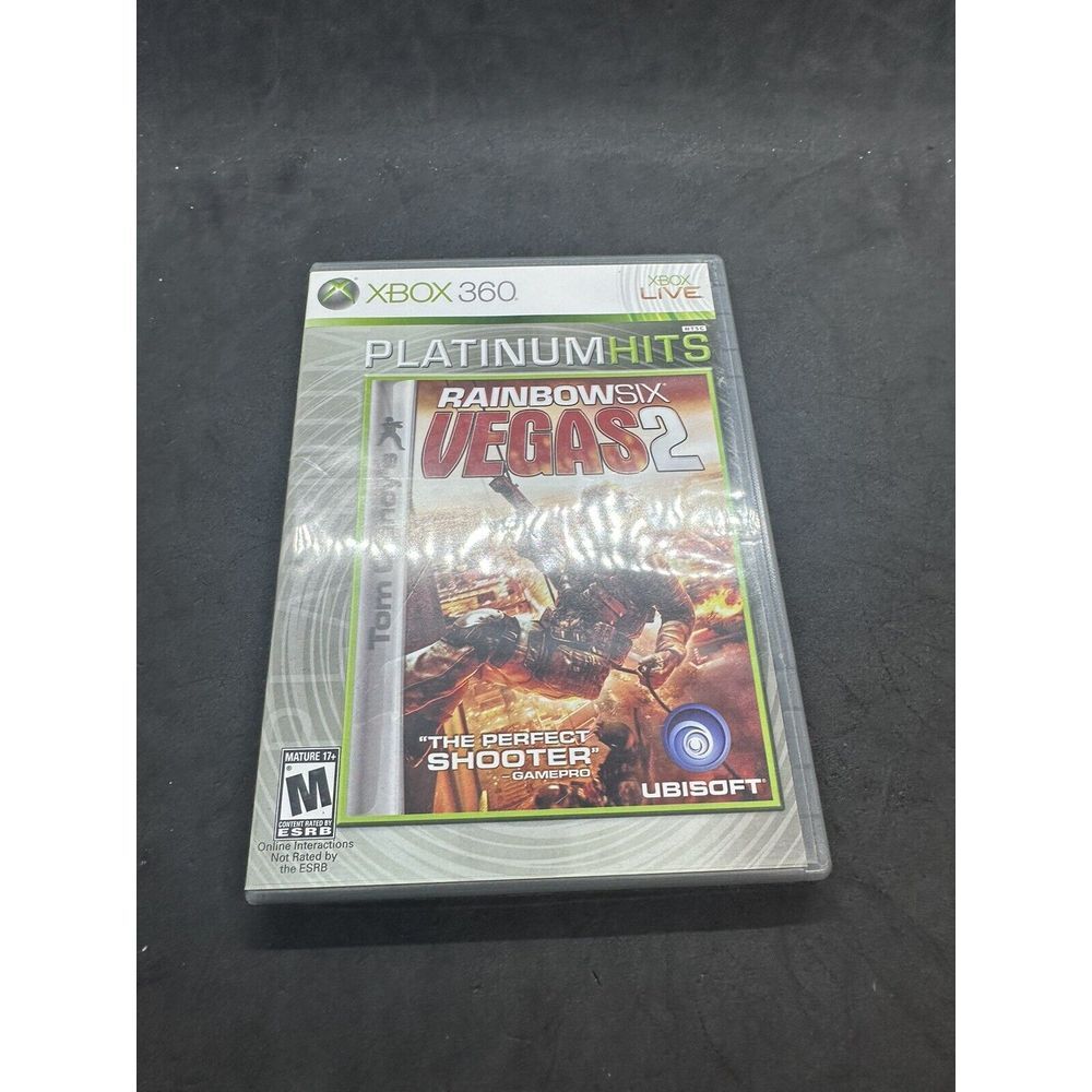 Tom Clancy's Rainbow Six Vegas 2 Xbox 360 2008 WITH MANUAL TESTED‎ AND WORKS